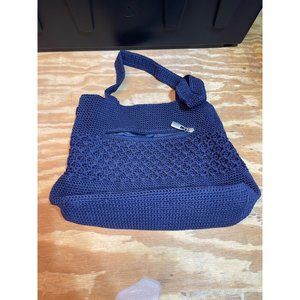 Worthington blue crochet purse